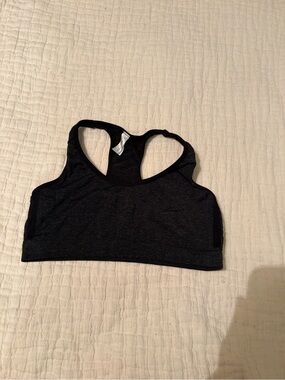 Sofra Black Racerback Sports Bodysuit Top